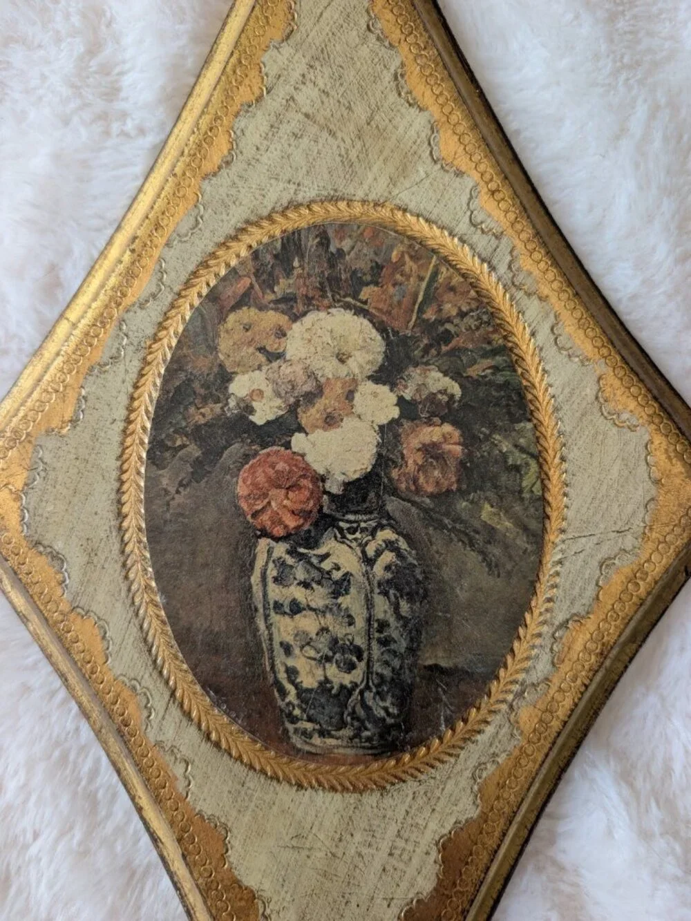 Vintage Italian Florentine Wooden Plaques (set of 2)